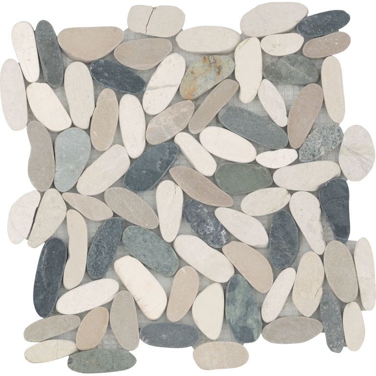 VENETIAN PEBBLES - 2X2/12X12, 4 COLOR FLAT, SATIN